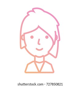 cartoon woman icon 