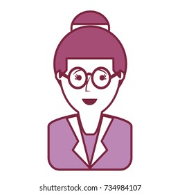 cartoon woman icon