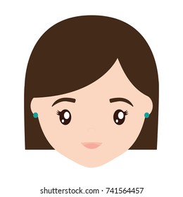 cartoon woman icon