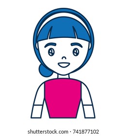 cartoon woman icon