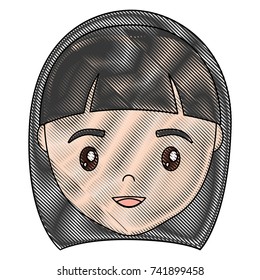 cartoon woman icon