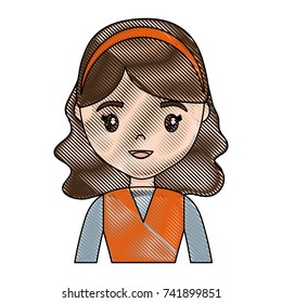 cartoon woman icon