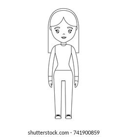 cartoon woman icon