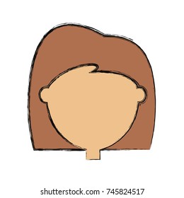 cartoon woman icon