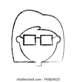 cartoon woman icon
