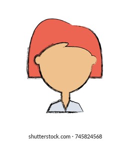 cartoon woman icon