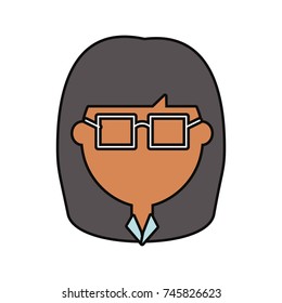 cartoon woman icon