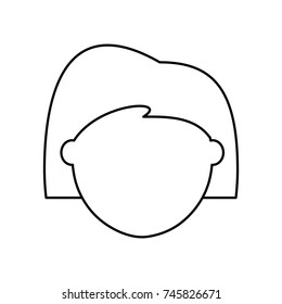 cartoon woman icon