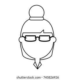 cartoon woman icon