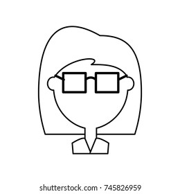 cartoon woman icon