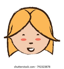 cartoon woman icon