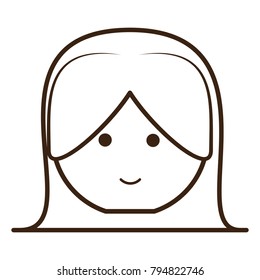 cartoon woman icon