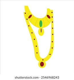 Cartoon woman Jewelry vector illustration