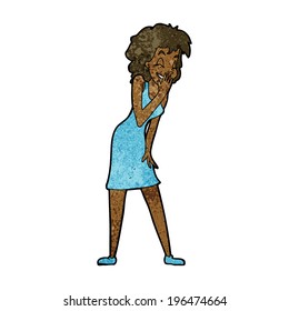 cartoon woman laughing