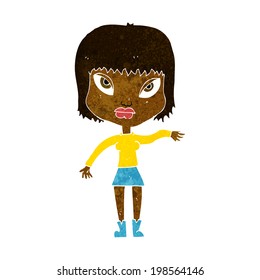 cartoon woman making gesture