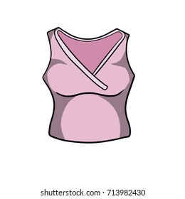 cartoon woman shirt pink