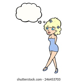 cartoon woman walking