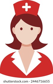 a cartoon of a woman wearing a red hat and a red bow tie.