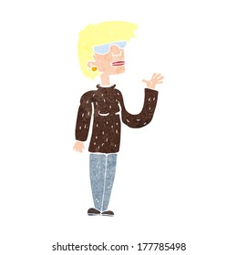 cartoon woman wearing spectacles