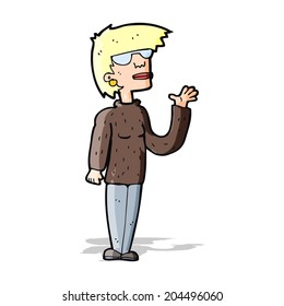 cartoon woman wearing spectacles