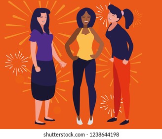 Cartoon women desgin