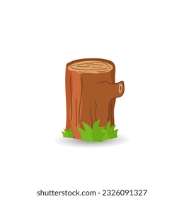 Cartoon Wood Logs Illustration Vector. Wooden For Camping Bonfires With Trunks And Planks. Wooden Bonfire, Logs Lumber Wood Logs And Tree Trunks, Logs Clip Art Design, And Trunks With White Background