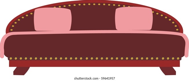 Cartoon wooden bed