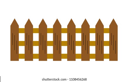 Cartoon Wooden Fence Stock Vector (Royalty Free) 1108456268 | Shutterstock