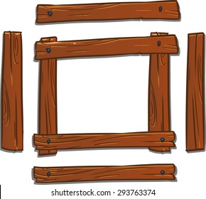 Cartoon Wooden Frame