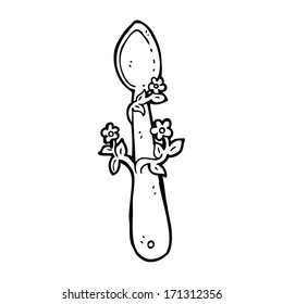 cartoon wooden spoon