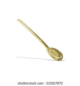 cuchara de madera de dibujos animados