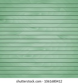 Cartoon wooden table background. Planks. Vector illustration. Texture of a tree. Light green woody surface. Backdrop of boards