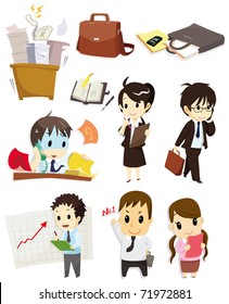 cartoon worker icon
