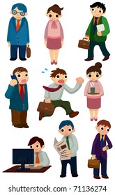 cartoon workers icon