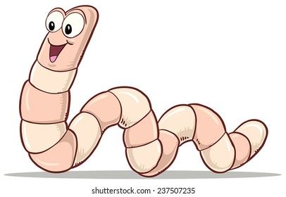 Cartoon Worm