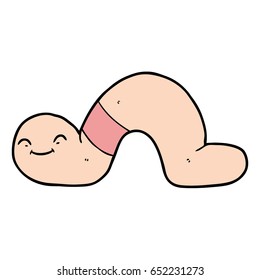 gusano de dibujos animados