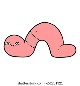 gusano de dibujos animados