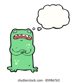 Cartoon-Prueffrosch