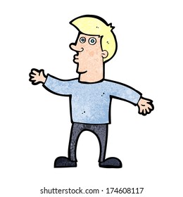 Cartoon-besorgter Mann