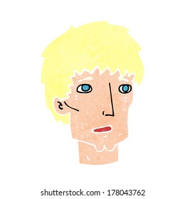 caricatura preocupado homem