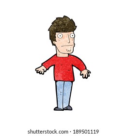 hombre preocupado por la caricatura