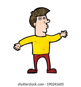 hombre preocupado por la caricatura