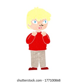 cartoon worried person