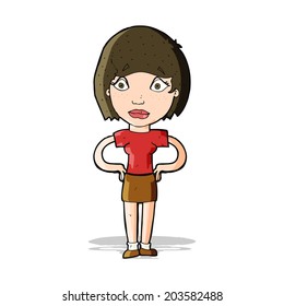 Similar Images, Stock Photos & Vectors of cartoon annoyed woman