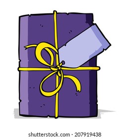 cartoon wrapped present