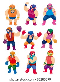 cartoon wrestler icon