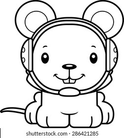 A cartoon wrestler mouse smiling.