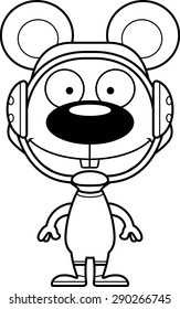 A cartoon wrestler mouse smiling.