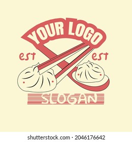 Cartoon Xiaolongbao logo unique and with cool style