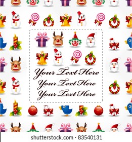 cartoon xmas card